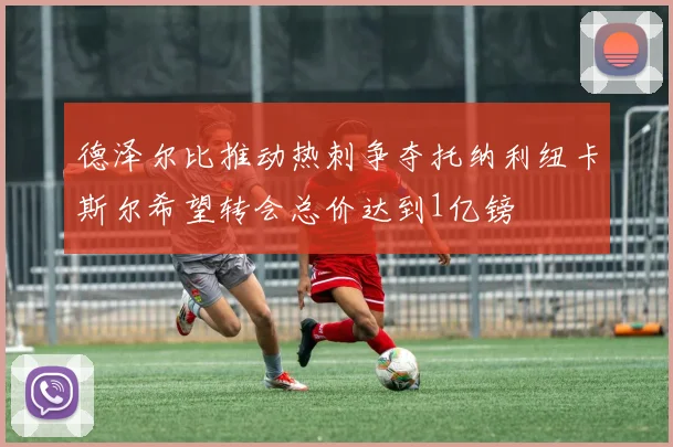 德泽尔比推动热刺争夺托纳利纽卡斯尔希望转会总价达到1亿镑